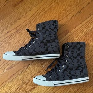 Coach shearling lined sneakers